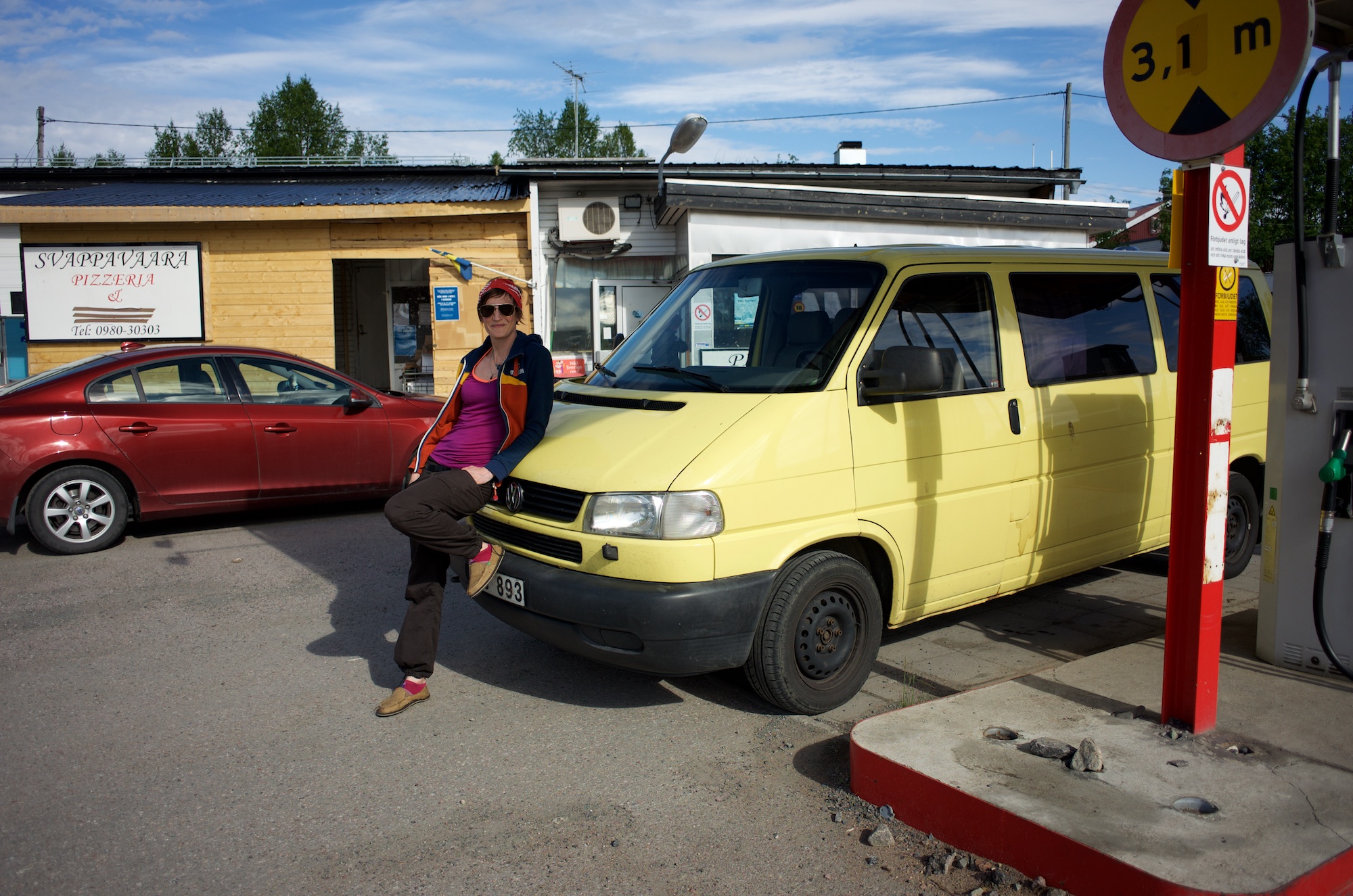 Downtown Svappavaara, tanked up and ready