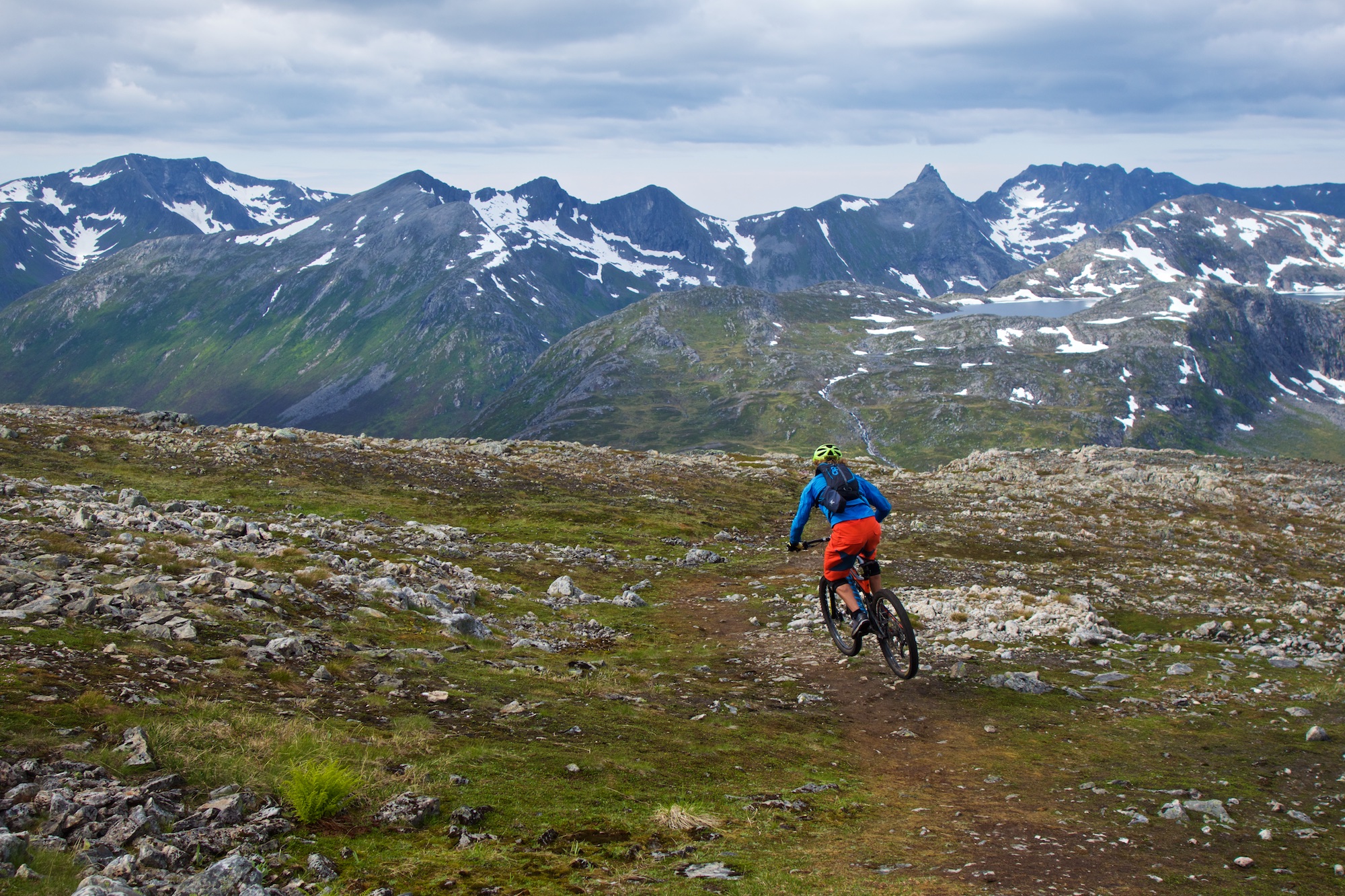 Lots of type one riding below the summit. Photo by Andrea.