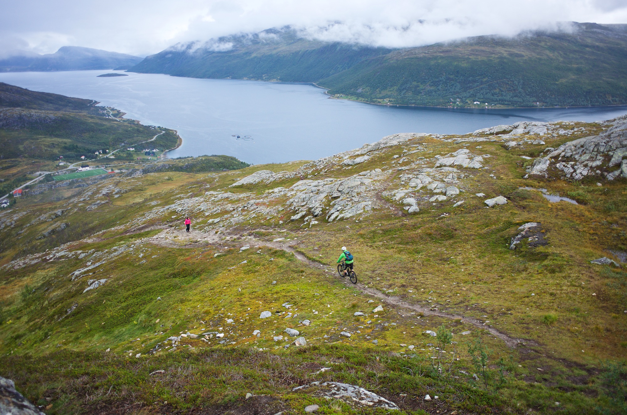 Even on a grey Wednesday morning there were a few hikers out, but no ramblers were hit in the making of these pictures.