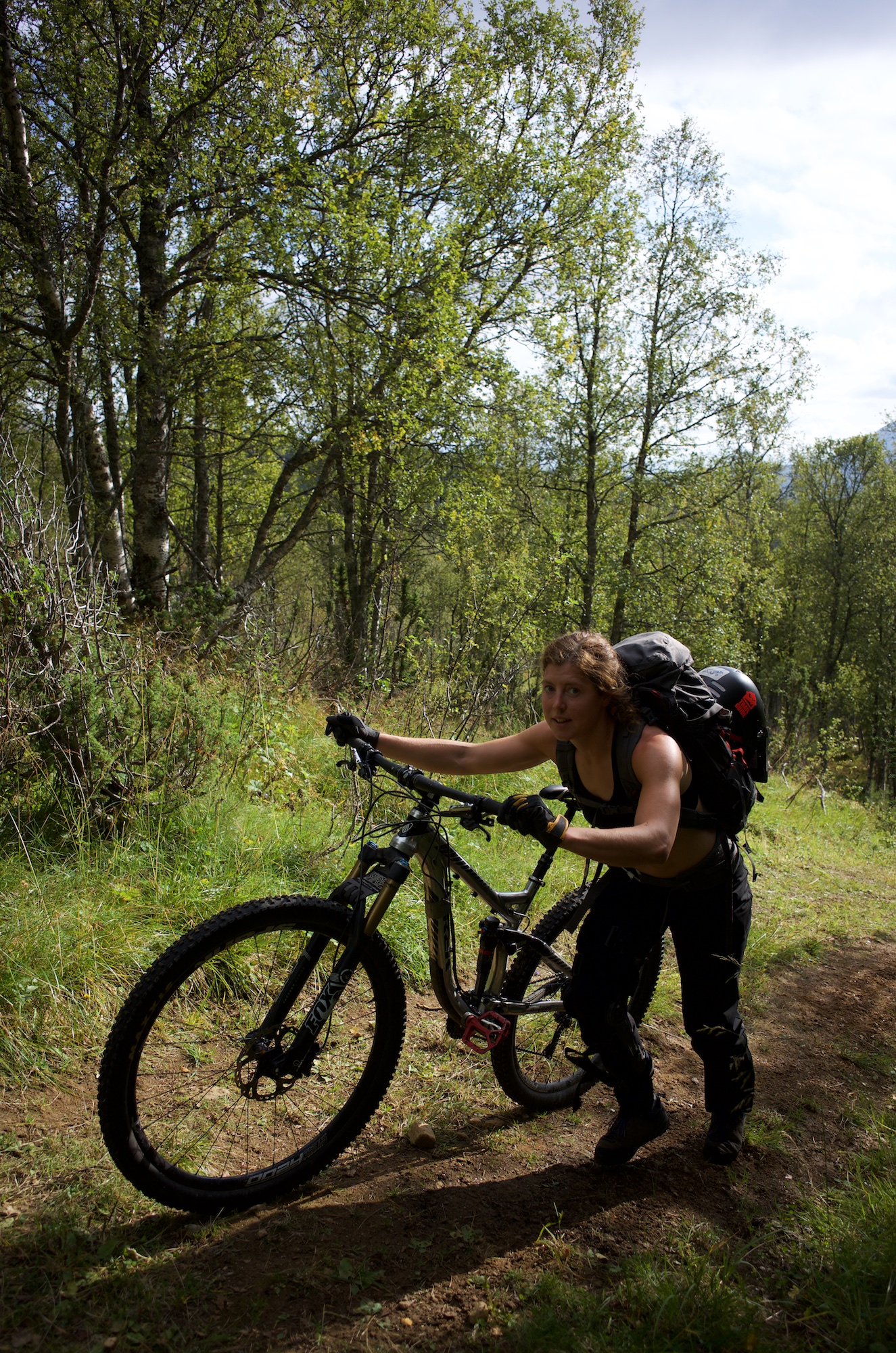 Knee brace on and guns blazing in the late September sun.