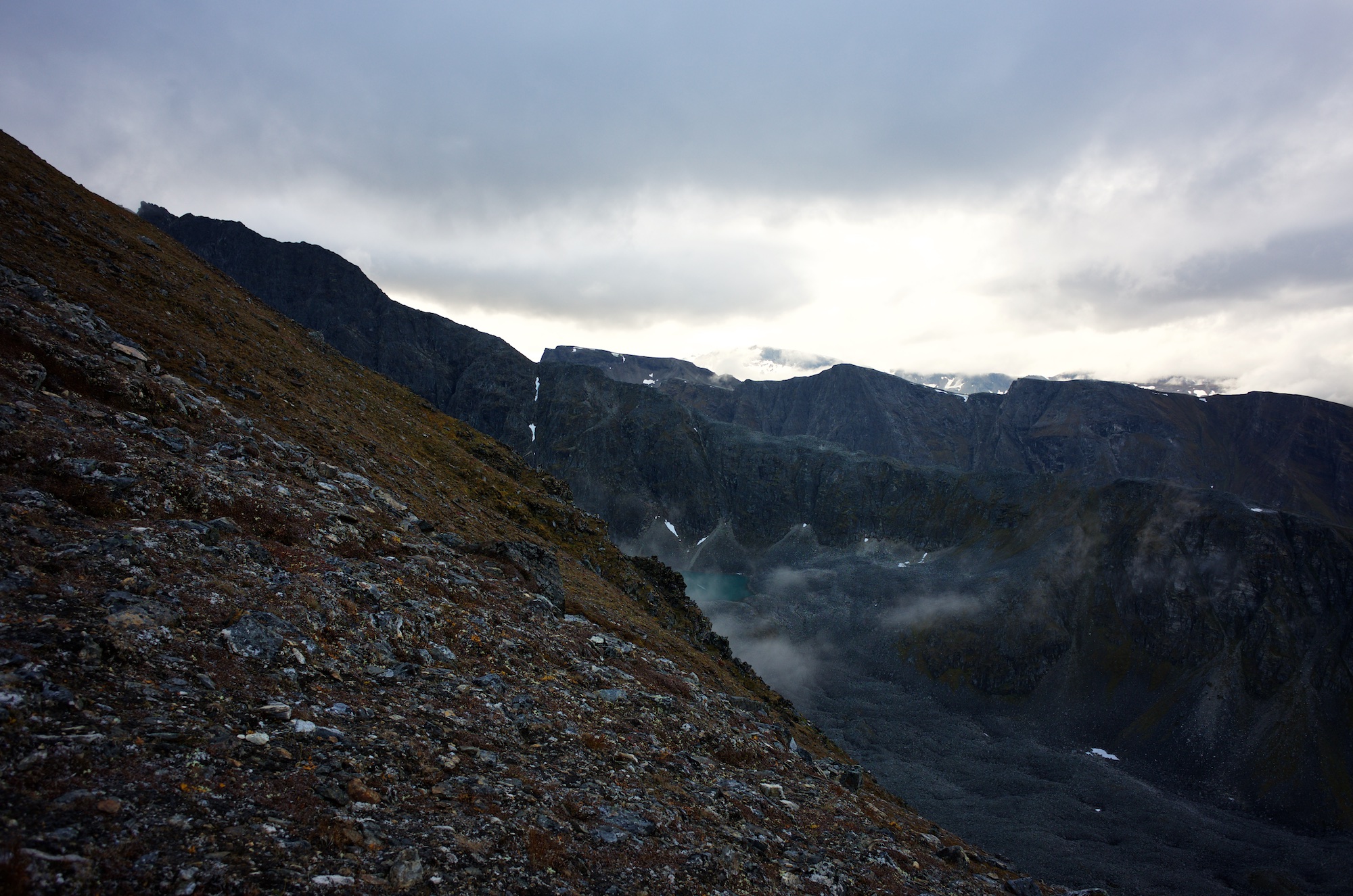 That moraine is a perfect place not to fall into. Even in the implausible event of surviving the fall, the march out will be the mother of all slogs.