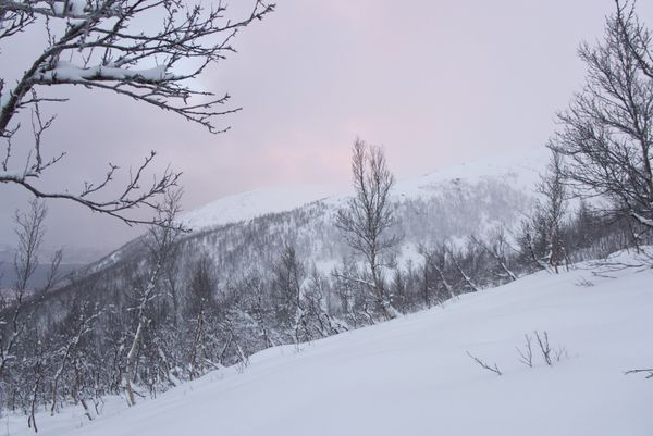 Ullstind, finally some snow!